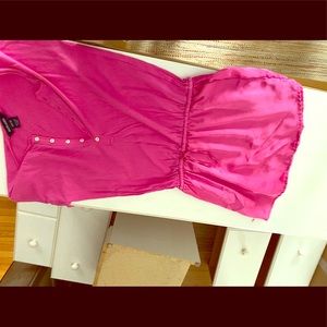 Hot pink Ralph Lauren girls drop waist dress